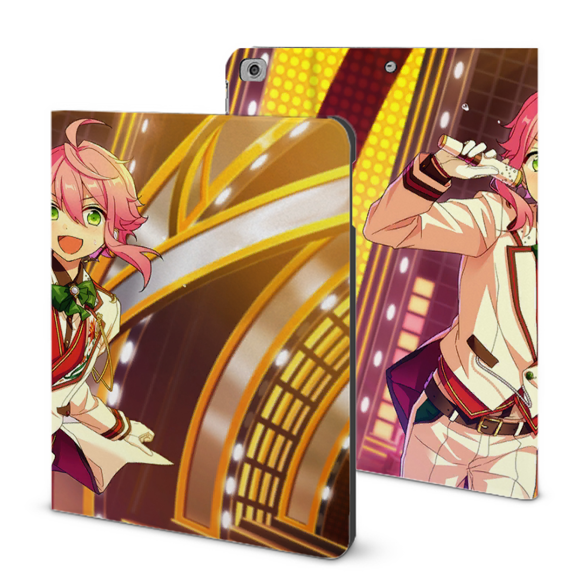 （画像用） あんさんぶるスターズ! Ensemble Stars IPad ケース ブック型 PUレザー TPU 耐衝撃 軽量 薄型 ペン収納なし 全面保護 IPad 各モデル対応